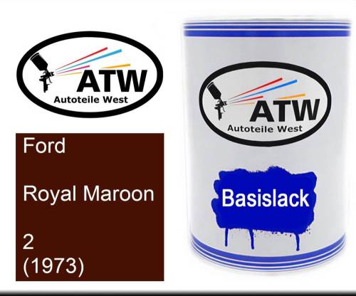 Ford, Royal Maroon, 2 (1973): 500ml Lackdose, von ATW Autoteile West.